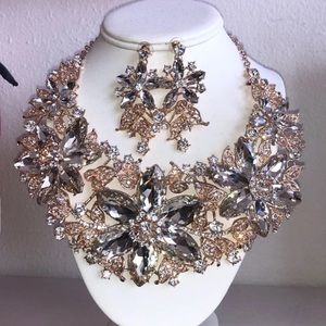 Statement Necklace and Earrings Set
